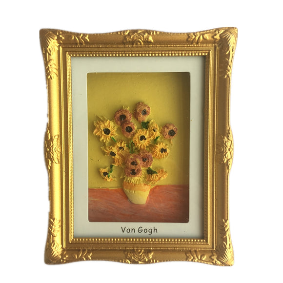 Sunflowers Van Gogh Holland Netherlands Fridge Magnet 3D Resin