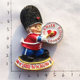 Copenhagen Denmark Fridge Magnet 3D Resin