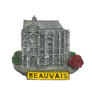 Beauvais France Fridge Magnet 3D Resin