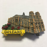 Orleans Cathedral France Fridge Magnet 3D Resin