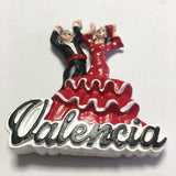 Valencia Dancing Couple Spain Fridge Magnet 3D Resin