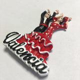 Valencia Dancing Couple Spain Fridge Magnet 3D Resin