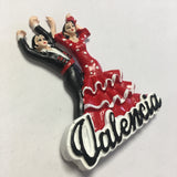 Valencia Dancing Couple Spain Fridge Magnet 3D Resin