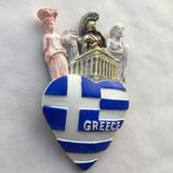 Athens Greece Fridge Magnet 3D Resin