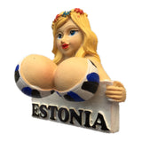 Sexy Girl Estonia Fridge Magnet 3D Resin