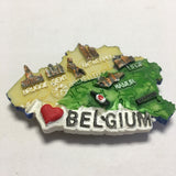 Map Belgium Fridge Magnet 3D Resin