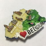 Map Belgium Fridge Magnet 3D Resin