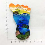 Maldives Fridge Magnet 3D Resin