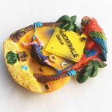 Margaritaville Cancun Mexico Fridge Magnet 3D Resin