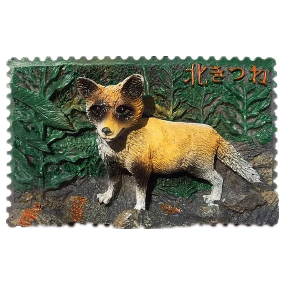 Hokkaido Fox Japan Fridge Magnet 3D Resin