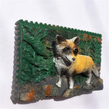 Hokkaido Fox Japan Fridge Magnet 3D Resin