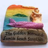 Samila Beach Songkhla Thailand Fridge Magnet 3D Resin