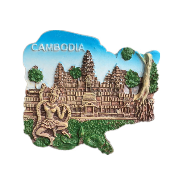 Angkor Wat Cambodia Fridge Magnet 3D Resin