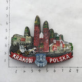 Krakow Poland Fridge Magnet 3D Resin