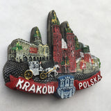 Krakow Poland Fridge Magnet 3D Resin