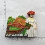 Vogtsbauernhof Schwarzwald Germany Fridge Magnet 3D Resin