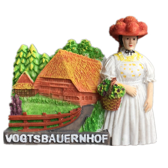 Vogtsbauernhof Schwarzwald Germany Fridge Magnet 3D Resin