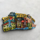 Dansk Gdynia Poland Fridge Magnet 3D Resin