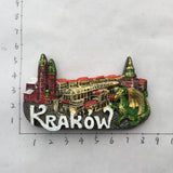 Krakow Poland Fridge Magnet 3D Resin