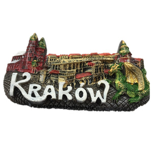 Krakow Poland Fridge Magnet 3D Resin