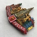 Warsaw Poland Fridge Magnet 3D Resin