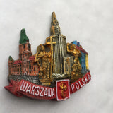 Warsaw Poland Fridge Magnet 3D Resin