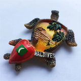 Turtle Maldives Fridge Magnet 3D Resin