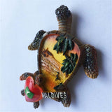 Turtle Maldives Fridge Magnet 3D Resin