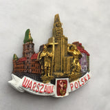 Warsaw Poland Fridge Magnet 3D Resin