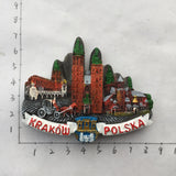 Krakow Poland Fridge Magnet 3D Resin