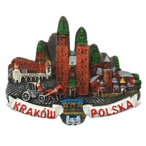 Krakow Poland Fridge Magnet 3D Resin