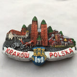 Krakow Poland Fridge Magnet 3D Resin