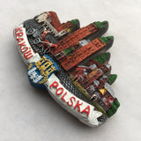 Krakow Poland Fridge Magnet 3D Resin