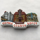 Gdansk Sopot Gdynia Poland Fridge Magnet 3D Resin