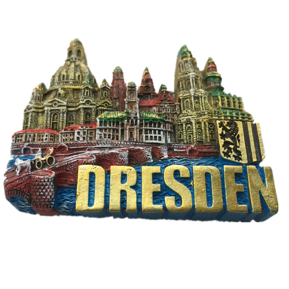 Dresden Germany Fridge Magnet 3D Resin