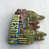 Dresden Germany Fridge Magnet 3D Resin