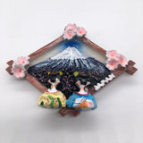 Mount Fuji Japan Fridge Magnet 3D Resin