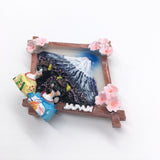 Mount Fuji Japan Fridge Magnet 3D Resin