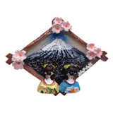 Mount Fuji Japan Fridge Magnet 3D Resin