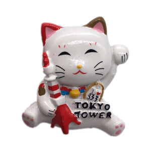 Tokyo Tower Cat Japan Fridge Magnet 3D Resin