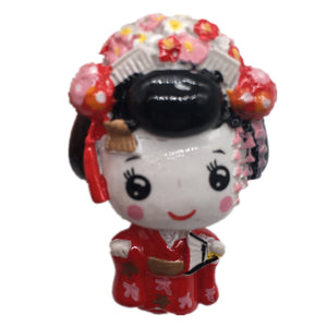 Kimono Girl Japan Fridge Magnet 3D Resin