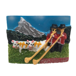 Horn of the Alps Switzerland Fridge Magnet 3D Resin