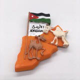 Flag Jordan Fridge Magnet 3D Resin