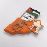 Flag Jordan Fridge Magnet 3D Resin