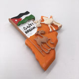 Flag Jordan Fridge Magnet 3D Resin