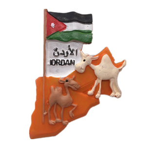 Flag Jordan Fridge Magnet 3D Resin