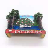 Lugano Switzerland Fridge Magnet 3D Resin