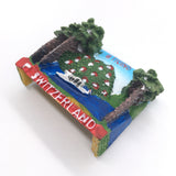 Lugano Switzerland Fridge Magnet 3D Resin