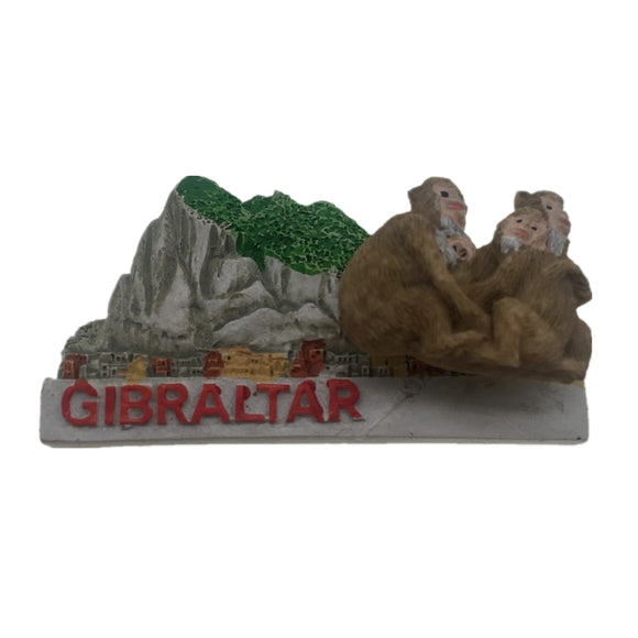 Gibraltar Fridge Magnet 3D Resin