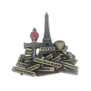 Paris France Fridge Magnet Metal Craft